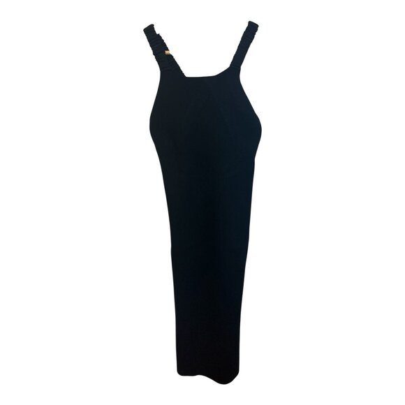 525 America Open Criss Cross Back Dress Small Black Body Con Evening Stretch - Picture 1 of 10
